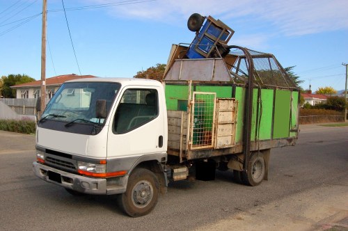 Professional waste clearance team at work in Yeading