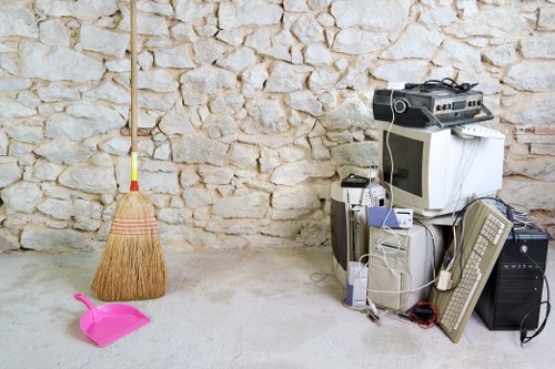 Office clearance in action in a Yeading office space