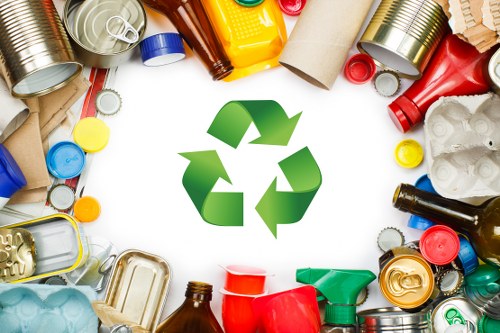 Community engaging in recycling activities in Yeading